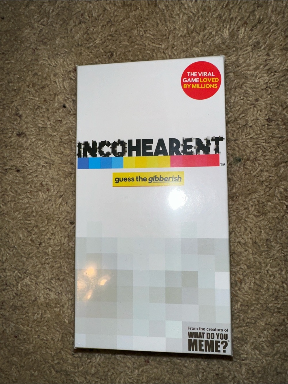 Incohearent Guess the Gibberish Card Game - White